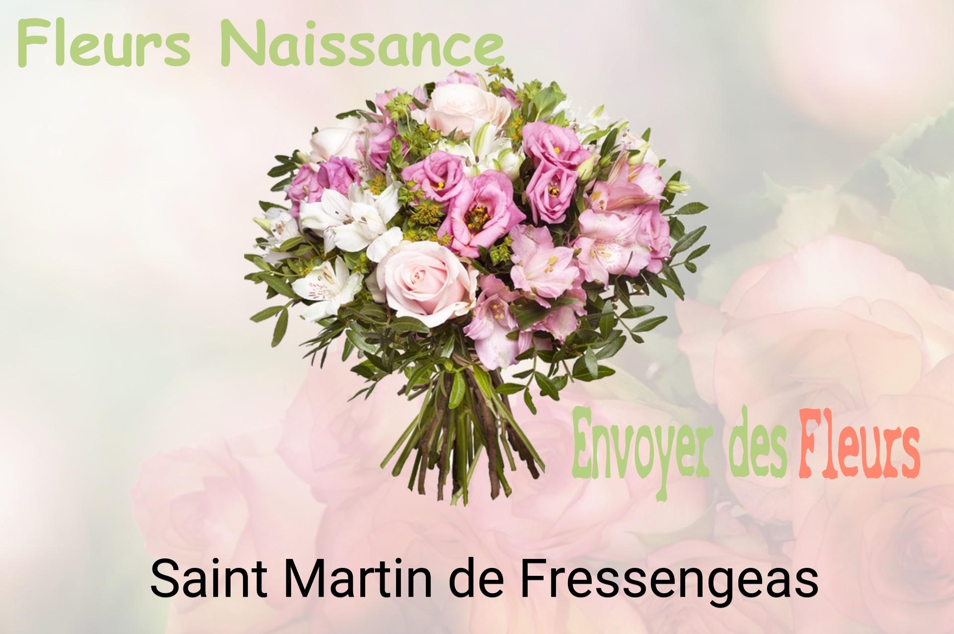 Bouquet de fleurs de naissance livré à Saint-Martin-de-Fressengeas
